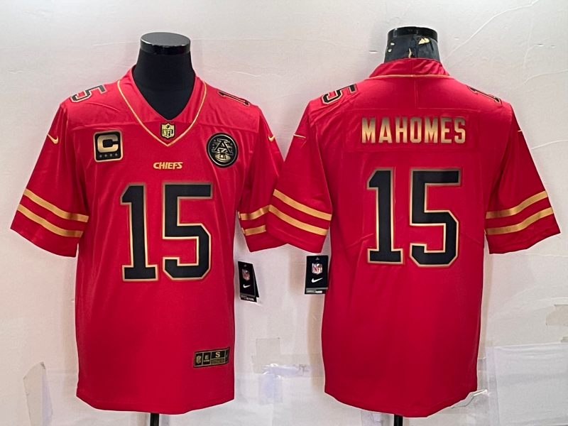 Men's Kansas City Chiefs Patrick Mahomes #15 Red Jersey